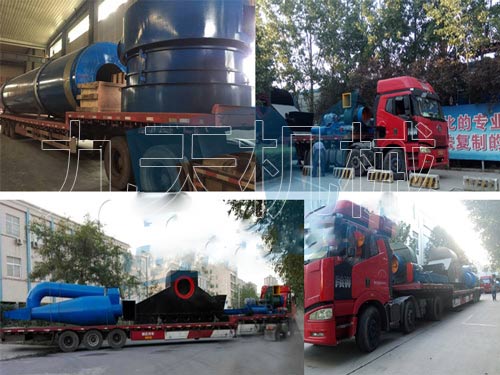 越南兩套酒糟烘干機(jī)發(fā)貨圖