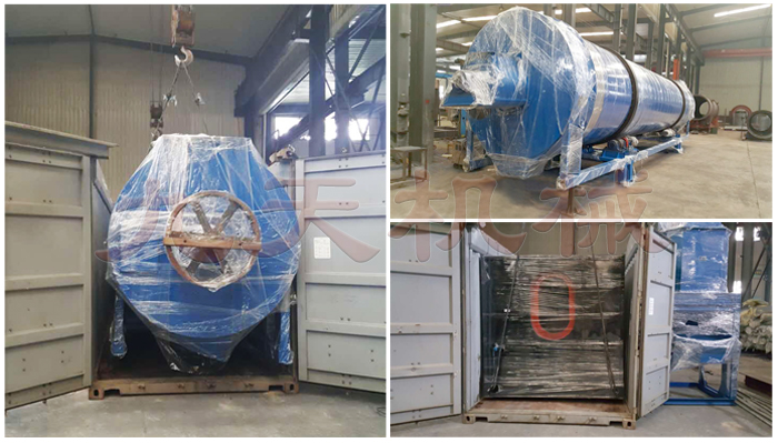 雞糞烘干機裝車現(xiàn)場