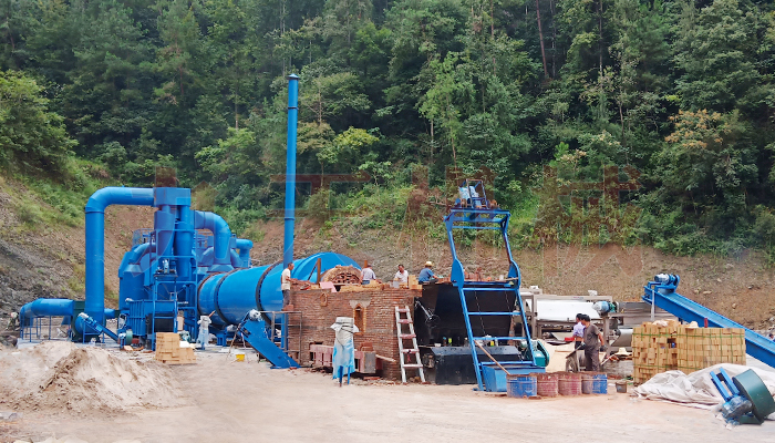 貴州紅薯渣烘干機(jī)安裝現(xiàn)場 貴州紅薯渣烘干機(jī)