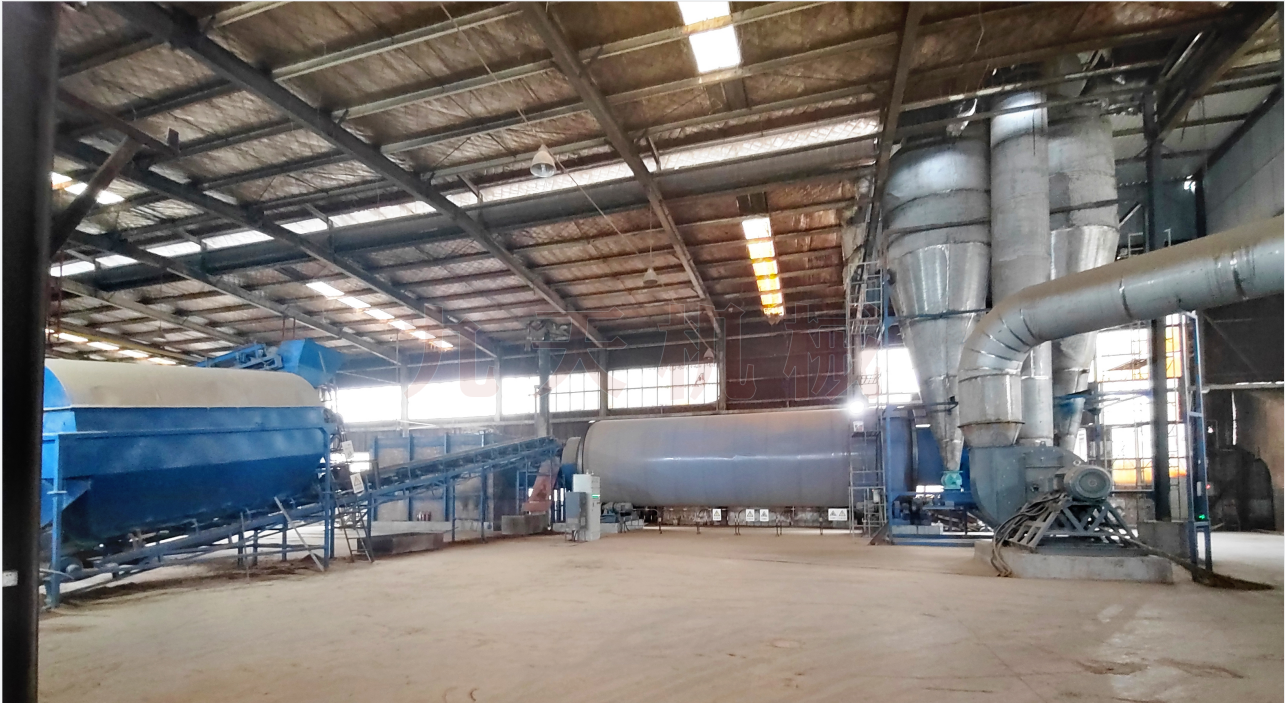 江蘇泗陽(yáng)白酒糟烘干機(jī)車間安裝圖