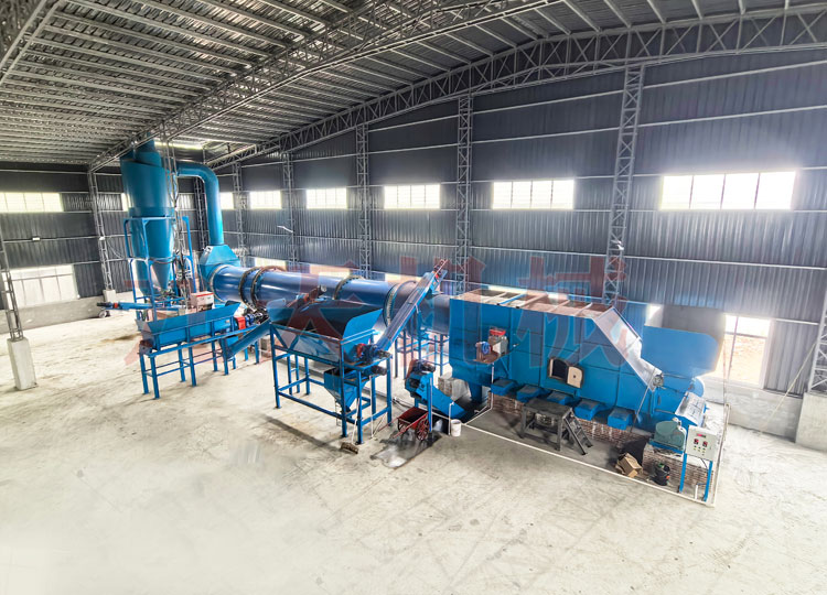 廣東東莞啤酒糟烘干機(jī)生產(chǎn)線現(xiàn)場(chǎng)